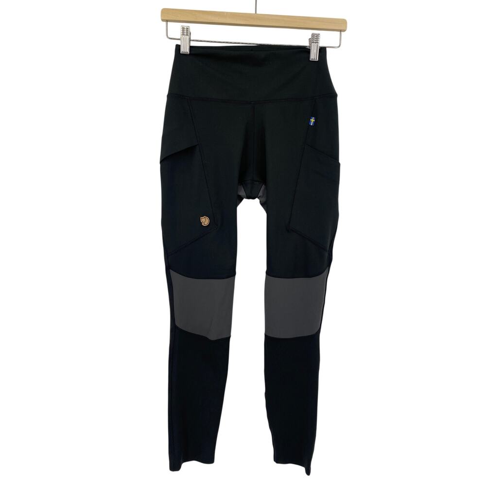 Fjallraven Womens Abisko Trekking Tights Pro Black / Iron Grey